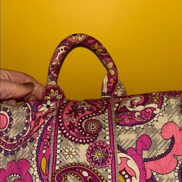 Vera Bradley EUC Campus Laptop Pink Paisley Backpack. So much storage space! - Picture 2 of 12